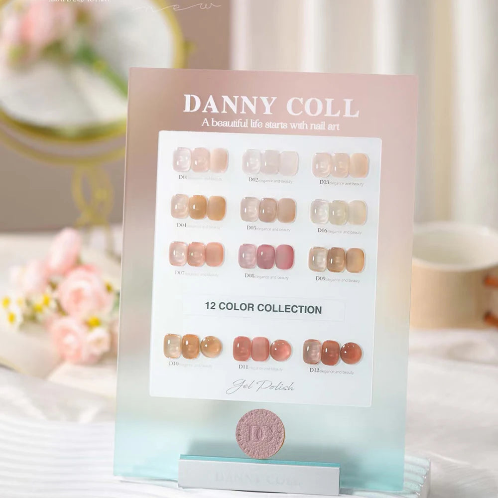 12 Colors Translucent Nail Gel Polish Set Whole Set Soak Off Pink Gel With Color Chart High Quality Varnishes Nail Gel Wholesale